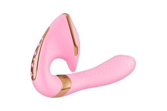 Вагинально-клиторальный вибратор Shunga Soyo Light Pink, Розовый