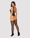 Бодистокинг Obsessive Bodystocking F237 XL/XXL, растительное плетение, имитация чулок