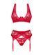 Obsessive Lacelove cupless 3-pcs set XS/S