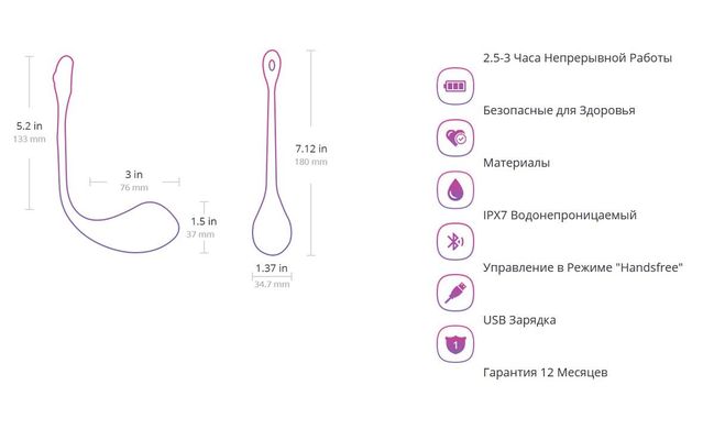 Смарт-виброяйцо Lovense Lush 2