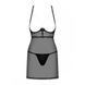 Комплект Obsessive Pearlove сорочка и стринги S/M