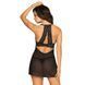 Комплект Obsessive Pearlove сорочка и стринги S/M