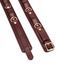 Фіксатори для стегон Liebe Seele Wine Red Thigh Cuffs L Size, натуральна шкіра