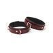Фіксатори для стегон Liebe Seele Wine Red Thigh Cuffs L Size, натуральна шкіра