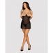 Комплект Obsessive Pearlove сорочка и стринги S/M
