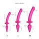 Анальная пробка с дилдо 2в1 Strap-On-Me SWITCH PLUG-IN DILDO Fuchsia L, диаметр 4,5/3,4 см