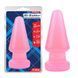 Велика анальна пробка Chisa Hi-Rubber Anal Delight Plug Pink 17 * 7 см