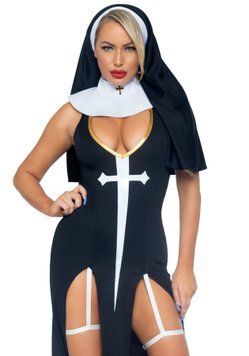 Leg Avenue Sultry Sinner L Black/White