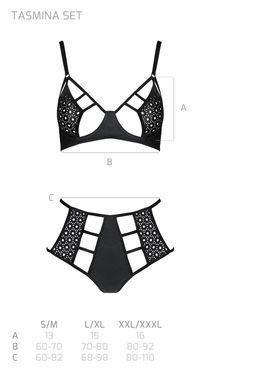 TASMINA SET black S/M - Passion