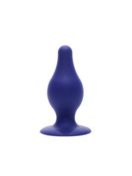 Анальная пробка SilexD (Model 2 size M) Blue двухслойная, силикон+Silexpan