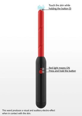 Электростимулятор Стик Taboom Prick Stick Electro Shock Wand красно-черный, 34 см