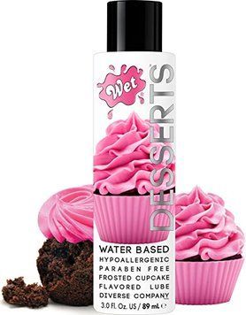 Съедобный Лубрикант&nbsp;WET&nbsp;Desserts&nbsp;Frosted&nbsp;Cupcake( со вкусом кекса) 89 мл