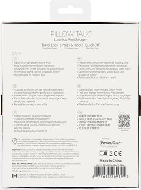 Роскошный вибратор Pillow Talk - Racy Teal с кристаллом Сваровски для точки G, подарочная упаковка, Бирюзовый