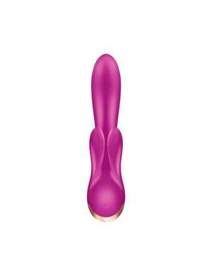 Смарт вібратор кролик із подвійним відростком Satisfyer Double Flex Violet