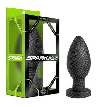 Анальная&nbsp;пробка&nbsp;силикон BLUSH SPARK&nbsp;SILICONE&nbsp;PLUG&nbsp;SMALL&nbsp;CARBON&nbsp;FIBER