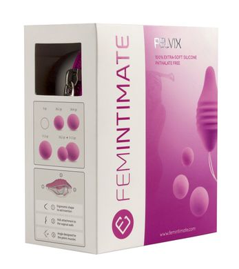 Тренажер Кегеля Femintimate Pelvix Concept з набором вантажів, анатомічно правильний, Рожевий