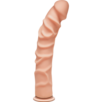 Фаллоимитатор Doc Johnson The D - Ragin D - 10 Inch Without Balls - ULTRASKYN, диаметр 3,8см, Телесный