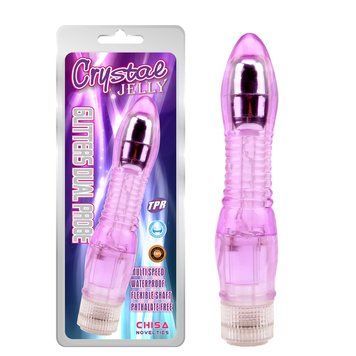 Вибратор гелевый&nbsp;Chisa&nbsp;Crystal&nbsp;Jellie Purple