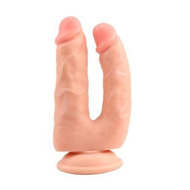 CH42154 фалоімітатор подвійний на присоску Chisa ballsy super Cock