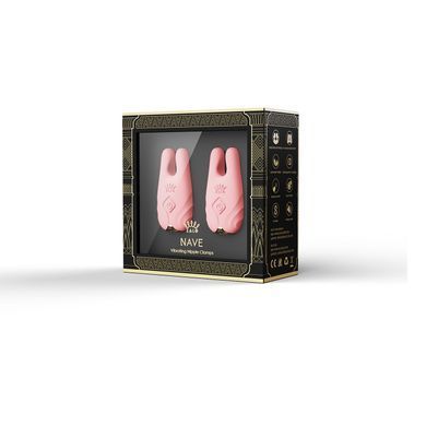 Смарт-вібратор для грудей Zalo - Nave Coral Pink, пульт ДК, робота через додаток