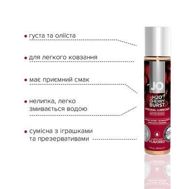 Змазка на водній основі System JO H2O &mdash; Cherry Burst (30 мл) без цукру, рослинний гліцерин