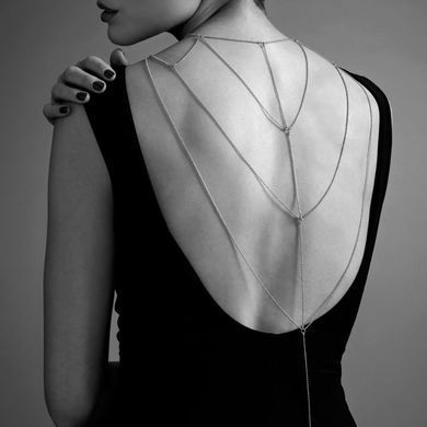 Ланцюжок для спини Bijoux Indiscrets Magnifique Back and Cleavage Chain - Gold, прикраса для тіла