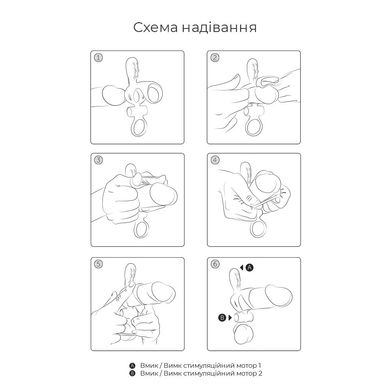 Вибронасадка на член Adrien Lastic Spartacus R с кольцом для мошонки, 2 вибромотора, Черный