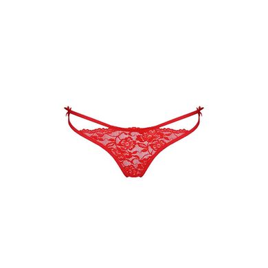 Трусики на зав'язочках з боків WARDA THONG red L/XL - Passion Exclusive