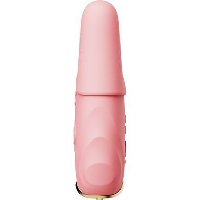Смарт-вібратор для грудей Zalo - Nave Coral Pink, пульт ДК, робота через додаток
