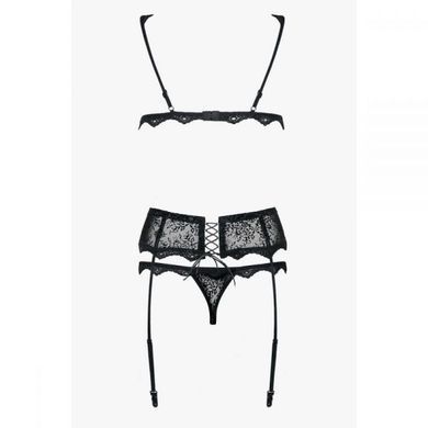 Комплект Obsessive Emperita set три элем L/XL черный