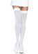 Leg Avenue Opaque Nylon Thigh Highs OS White