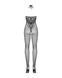 Бодистокинг Obsessive Bodystocking G308 S/M/L, халтер, декор в виде татуировки