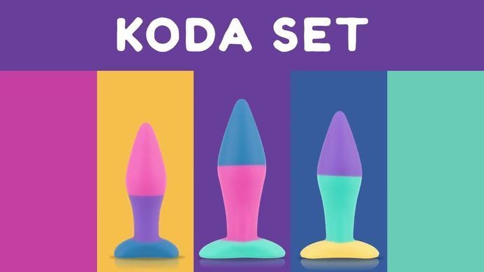 Набір анальних пробок PMV20 Koda &ndash; Butt Plug Set, діаметр 2,9 см, 3,9 см, 5 см