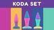 Набір анальних пробок PMV20 Koda &ndash; Butt Plug Set, діаметр 2,9 см, 3,9 см, 5 см
