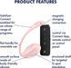 Вибраируйте Satisfyer Ribbed Petal Connect App Rose