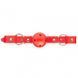 F61401 Кляп&nbsp;из экокожи BREATHABLE BALL GAG RED