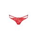 Трусики на зав'язочках з боків WARDA THONG red L/XL - Passion Exclusive