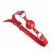 F61401 Кляп&nbsp;из экокожи BREATHABLE BALL GAG RED