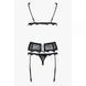 Комплект Obsessive Emperita set три элем L/XL черный