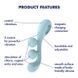 Универсальный вибратор Satisfyer Tri Ball 2, 3 мотора, гнется