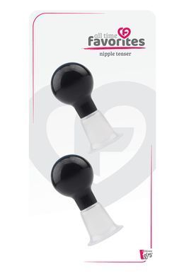 Стимулятори-помпи для сосків Dream Toys All Time Favorites чорно-прозорі