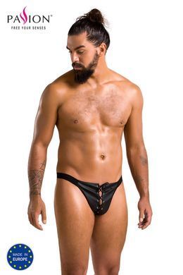 Чоловічі сліпи на шнурівці Passion Slip Ben XXL/XXXL, чорні, екошкіра, люверси