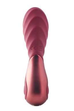 Мини вибратор рельефный Dream Toys Dinky Mini Vibrator Jody F бордовый, 12 см х 3.2 см