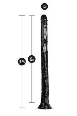 Фалоімітатор JET BLACK MAMBA 48 см Чорний