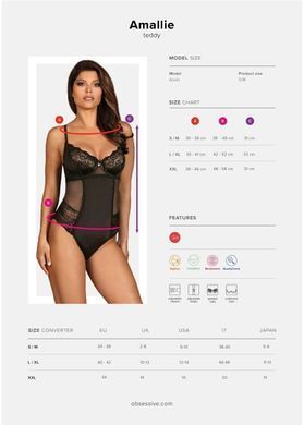 Боді Obsessive Amallie body S/M