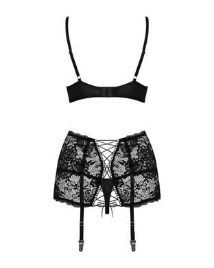 Комплект Obsessive Peonesia 3 предмети S/M