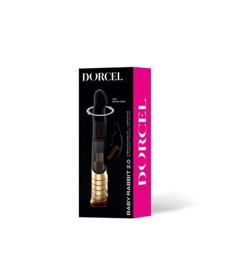 Вібратор-кролик Dorcel Baby Rabbit Gold 2.0 з перловим масажем і голівкою, що обертається
