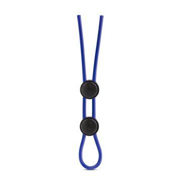 Регулируемое эрекционное кольцо STAY HARD DOUBLE LOOP BLUE