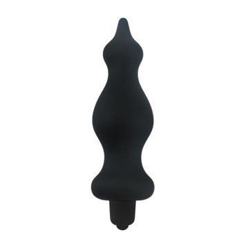 Анальная пробка с вибрацией Adrien Lastic Bullet Amuse Black, макс. диаметр 3,9см, Черный