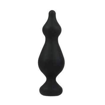 Анальная пробка Adrien Lastic Amuse Big Black (L) с двумя переходами, макс. диаметр 4,4см, Черный